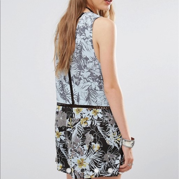 NWT Free People Santiago printed romper - Picture 3 of 8